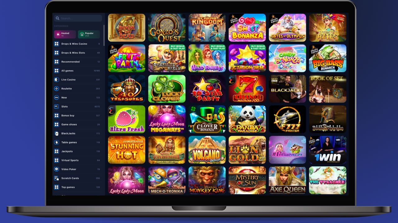 catalog games for 1win platforms